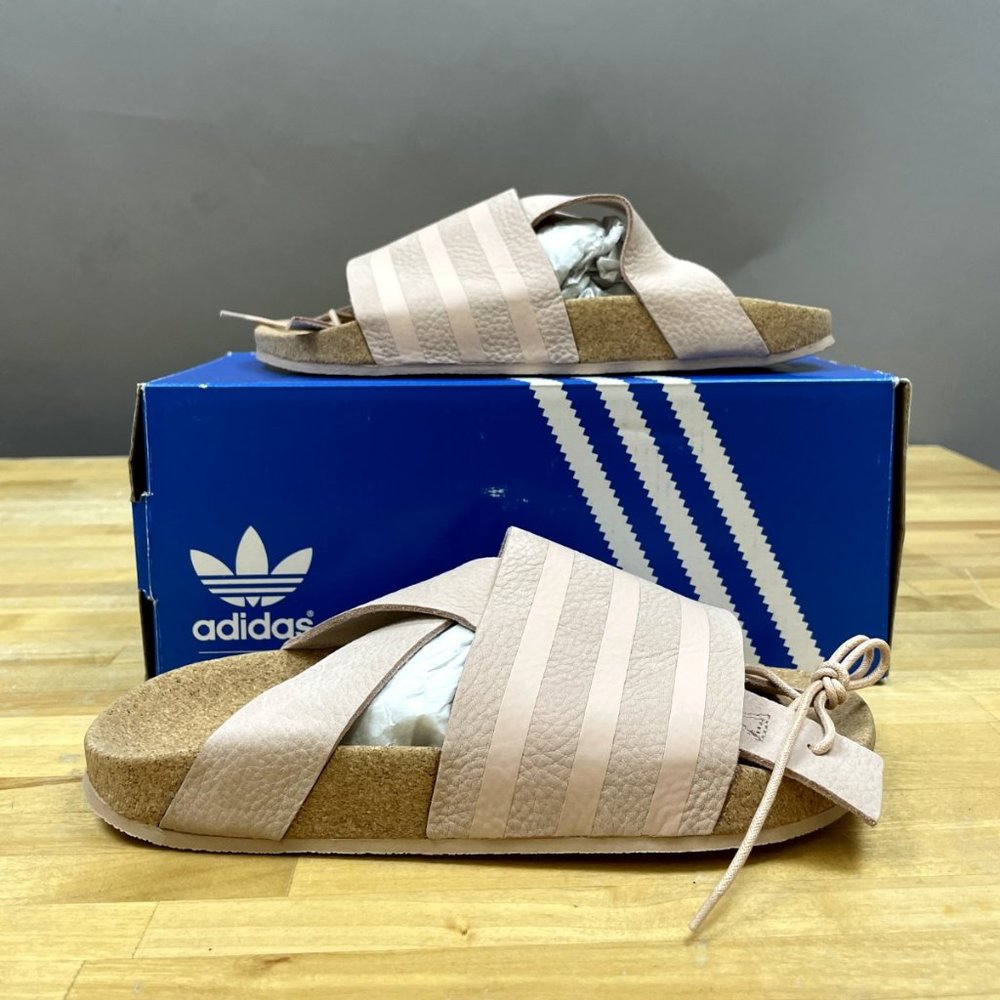 adidas Originals ADILETTE ANKLE WRAP CM8168 Ash Pearl Womens US 5 NEW